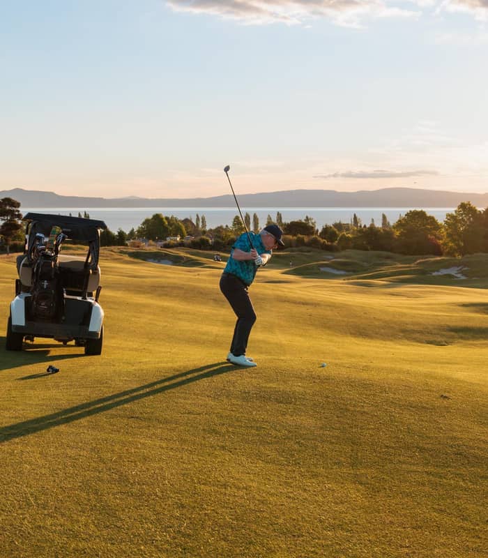 Golf on Kinloch Golf course.