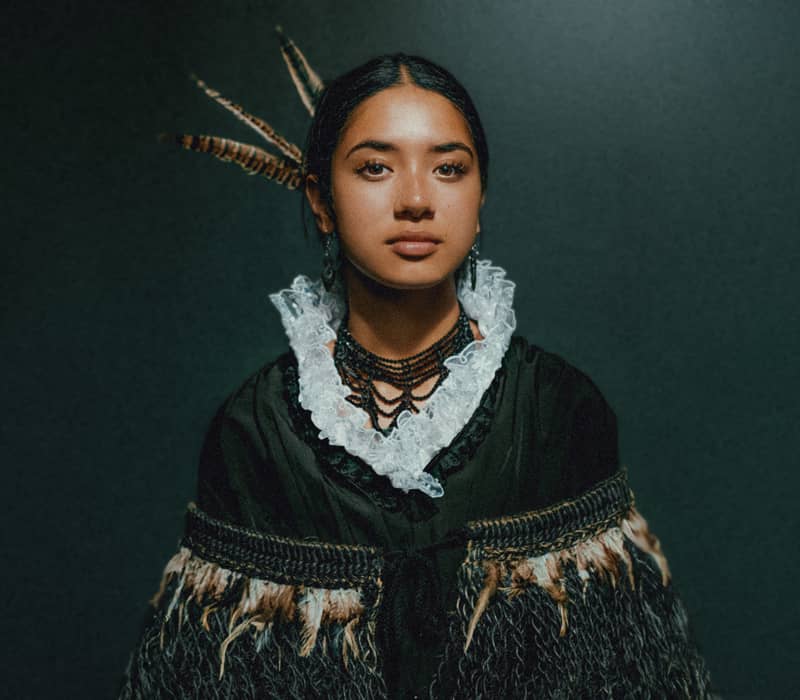 Portrait of Hapa Haka performer